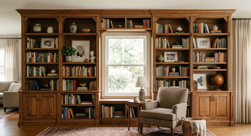 Custom Bookshelves Installation in Annapolis, MD