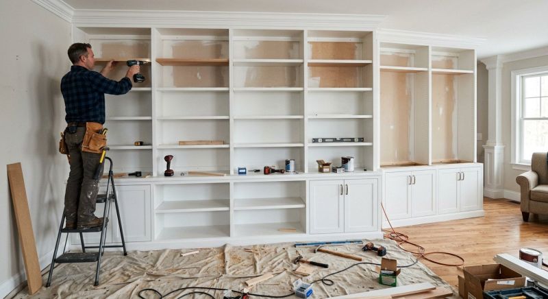 Mudroom Shelving Installation in Woodbridge, VA